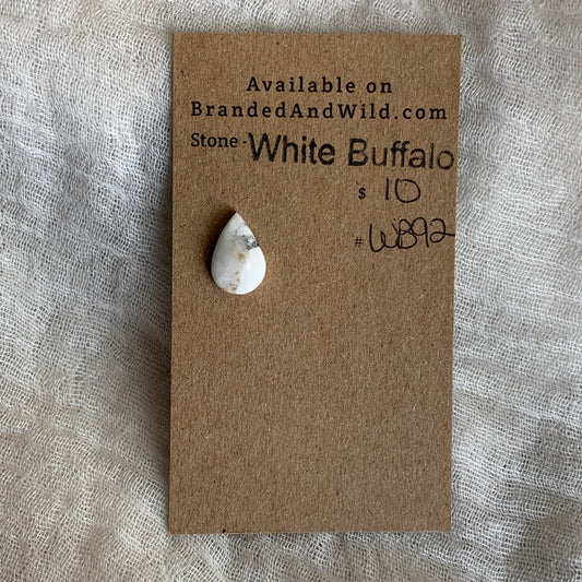 White Buffalo Cabochon - WB92