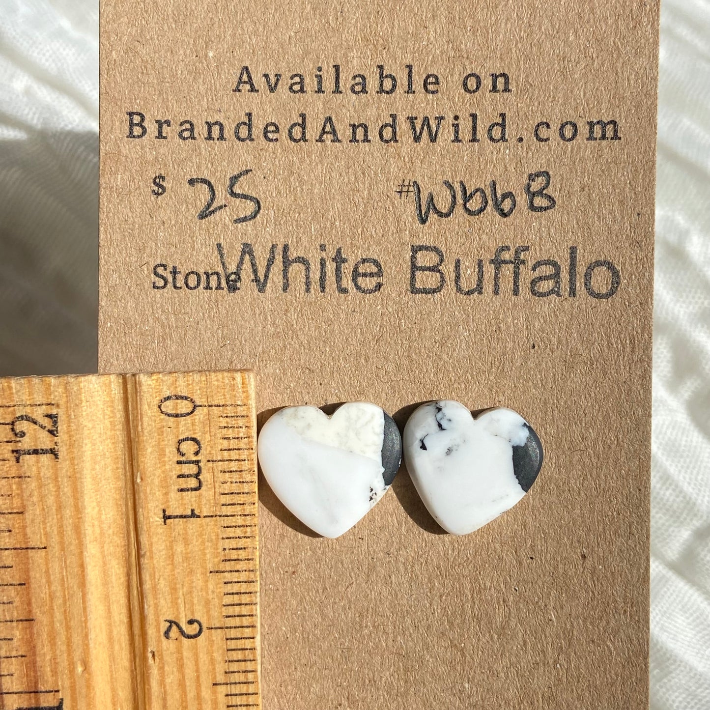 White Buffalo Cabochon - WB68 A051007D-7B95-4033-951C-F6EAF981BC5C Brandedandwild.com