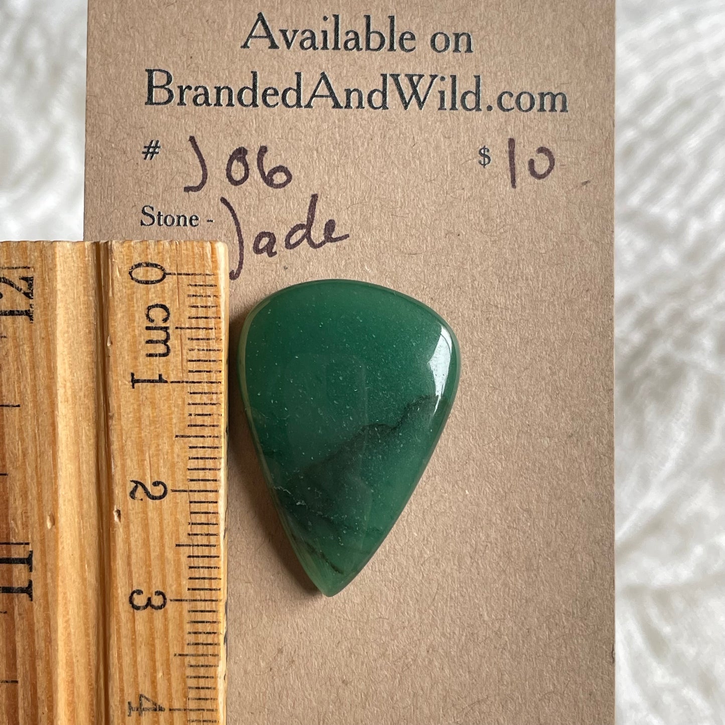 Jade Cabochon - J06 A05CE14E-F2FD-4613-9A91-0E38F91F894A Brandedandwild.com