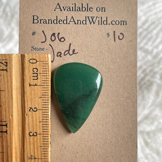 Jade Cabochon - J06 A05CE14E-F2FD-4613-9A91-0E38F91F894A Brandedandwild.com