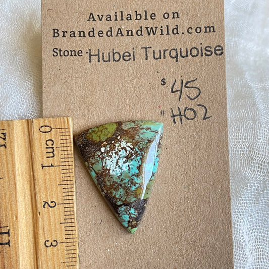 Hubei Turquoise Cabochon - H02 A09CEE7A-914B-43C0-A88F-718D90185844 Brandedandwild.com
