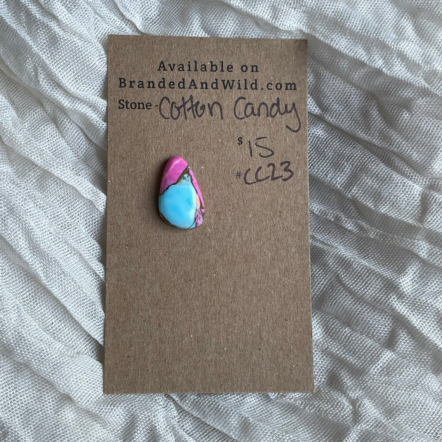 Cotton Candy Cabochon - CC23 A0B8BAB6-C825-4F93-A309-BABF578CA0A7 Brandedandwild.com