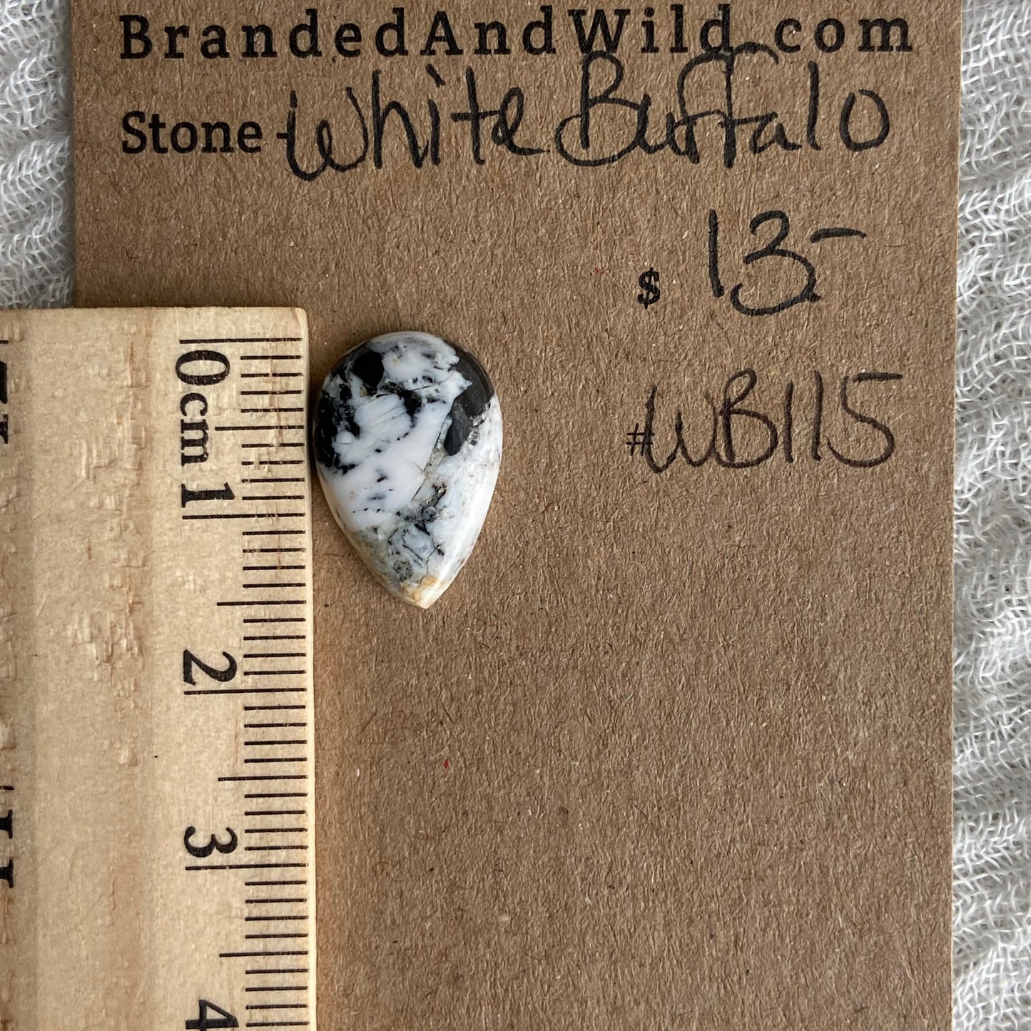 White Buffalo Cabochon - WB115