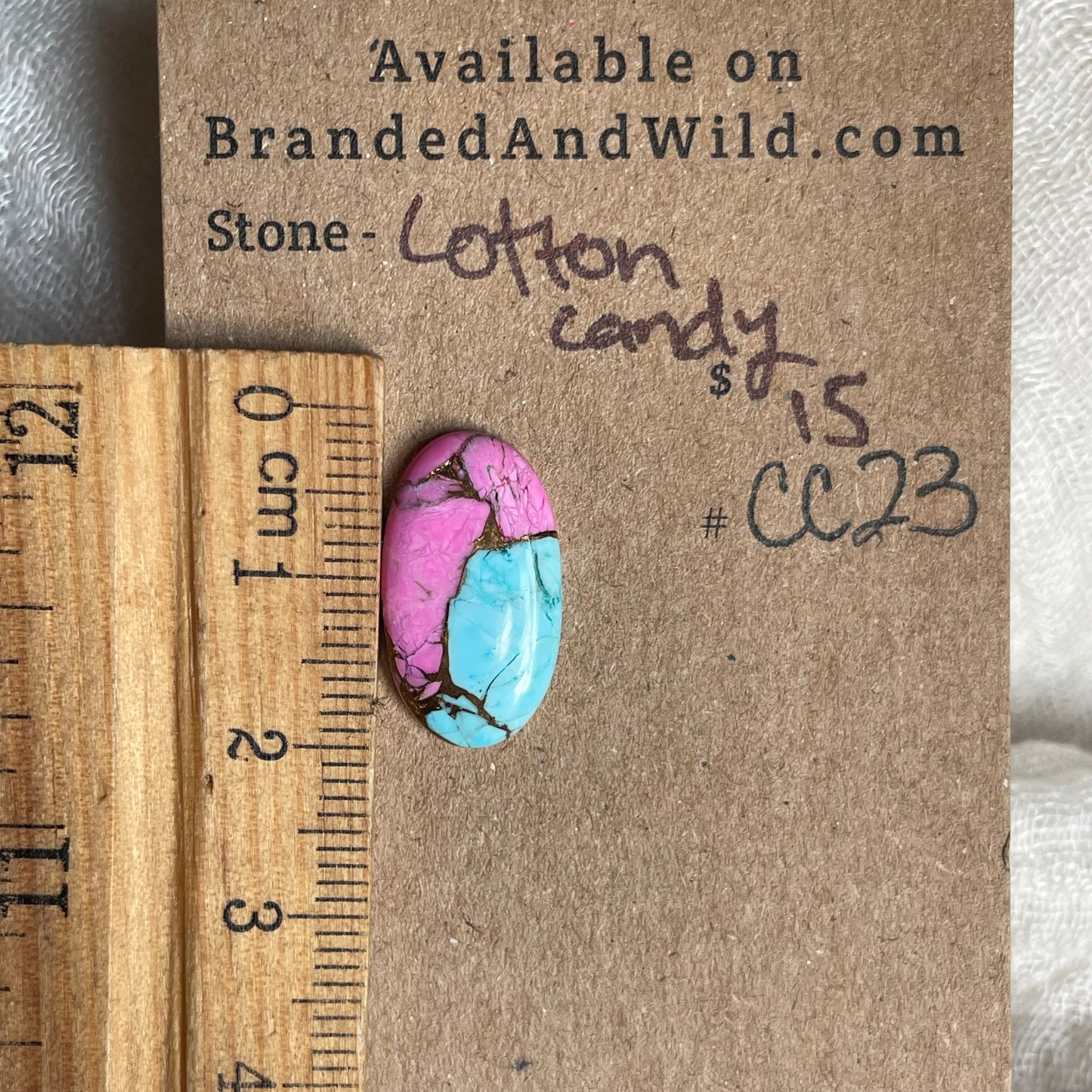 Cotton Candy Cabochon - CC23 A0CC01CB-E32A-44A1-BAB2-411D6CD4FA71 Brandedandwild.com