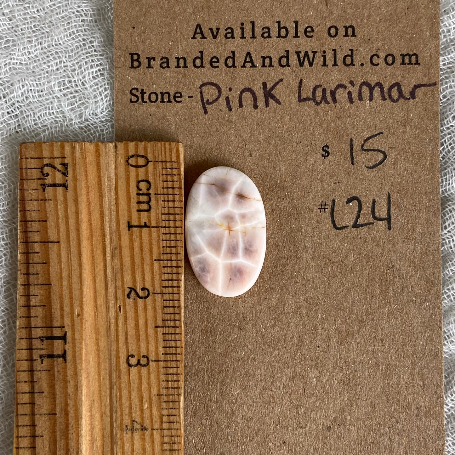 Pink Larimar Cabochon - PL24