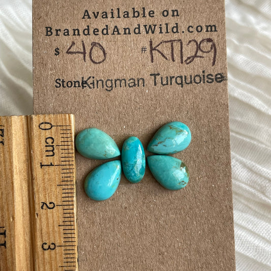 Kingman Turquoise Cabochon - KT129 A0F06C41-71A7-4067-8499-174190EB6E89 Brandedandwild.com