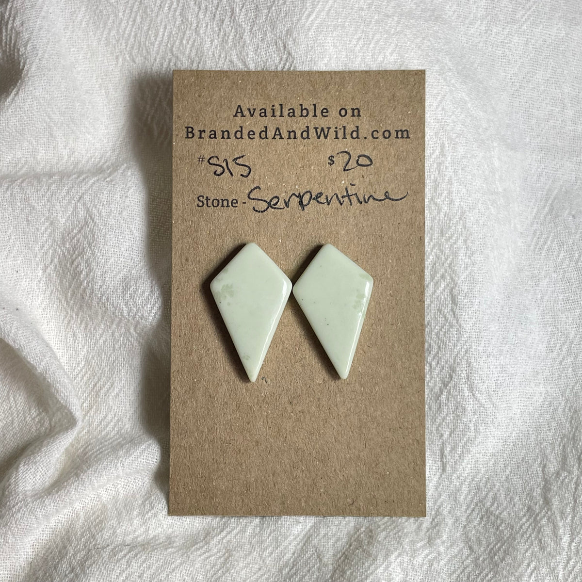 Serpentine - Cabochon - S15 A102DEC4-0D68-4962-AD34-9D6277F749E4 Brandedandwild.com