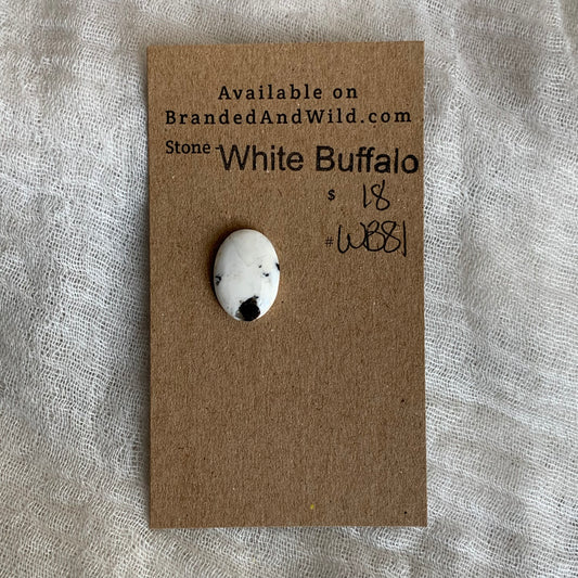 White Buffalo Cabochon - WB81