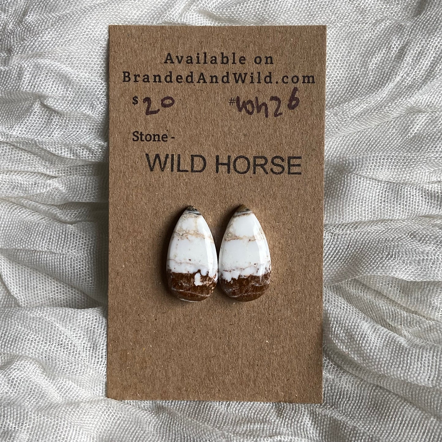 Wild Horse Cabochon - WH26 A149AD7C-15EF-442B-9F1D-62FF033843CC Brandedandwild.com