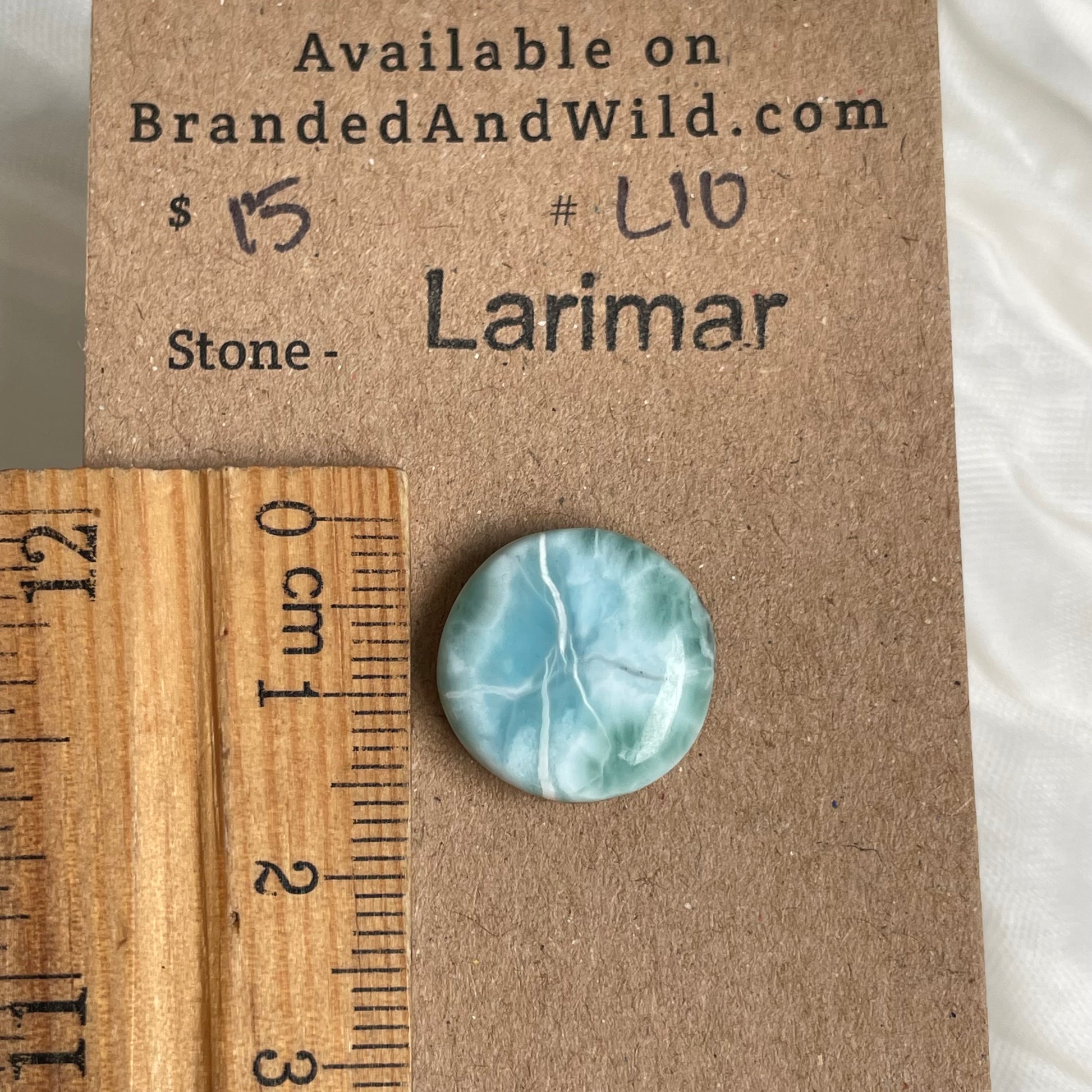 Larimar Cabochon - L10 A1628296-3E9A-46DD-92DF-3F8CC063BAC3 Brandedandwild.com