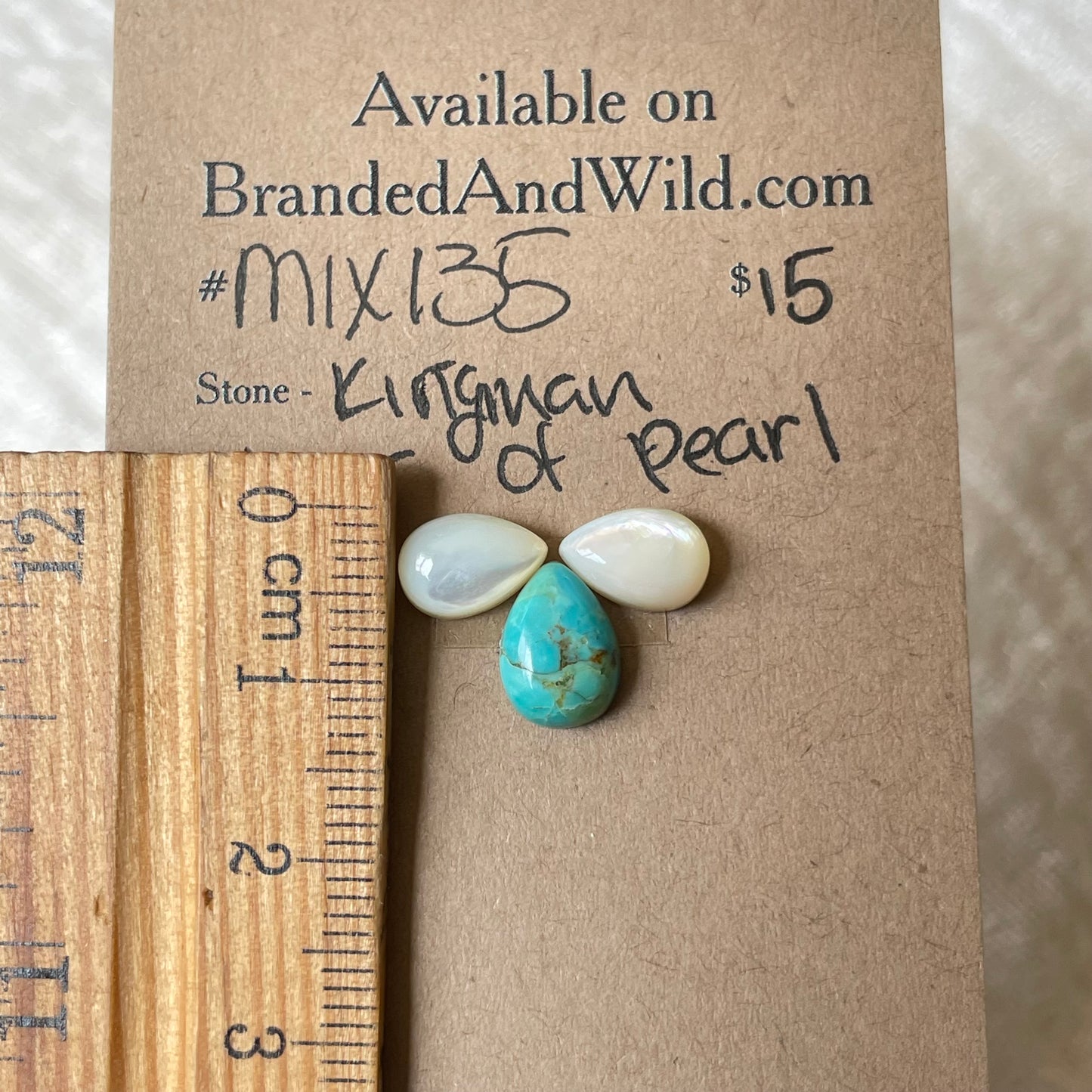Kingman / Mother of Pearl Cabochon - Mix135 A175A89A-8E98-4D2B-AD19-A0C1A8412424 Brandedandwild.com
