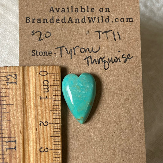 Tyrone Turquoise Cabochon - TT11 A17A2530-BF51-41D9-B09A-DF3232A0BD35 Brandedandwild.com