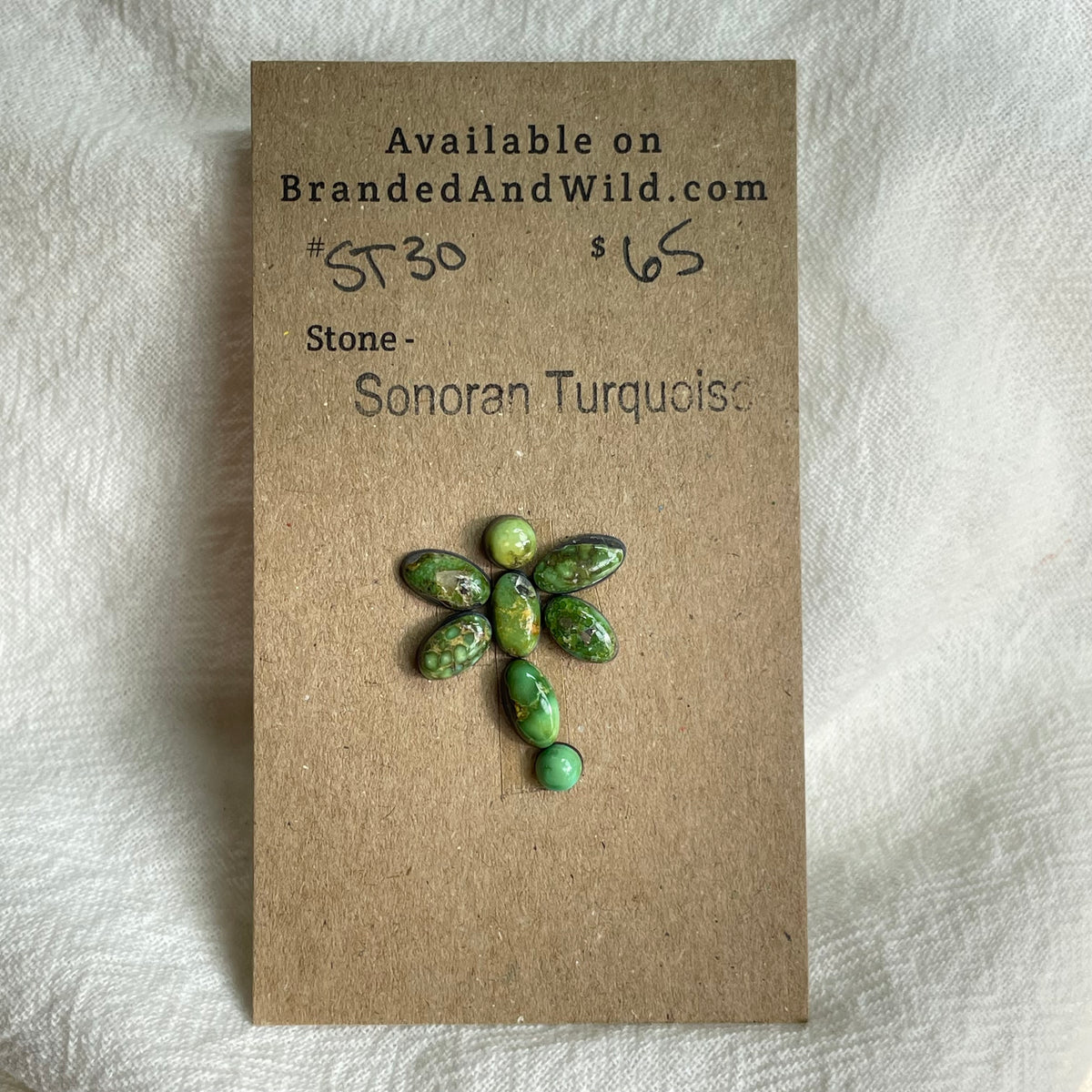 Sonoran Turquoise Cabochon - ST30 A1821C71-0909-490A-9F23-CE455FC67EA1 Brandedandwild.com