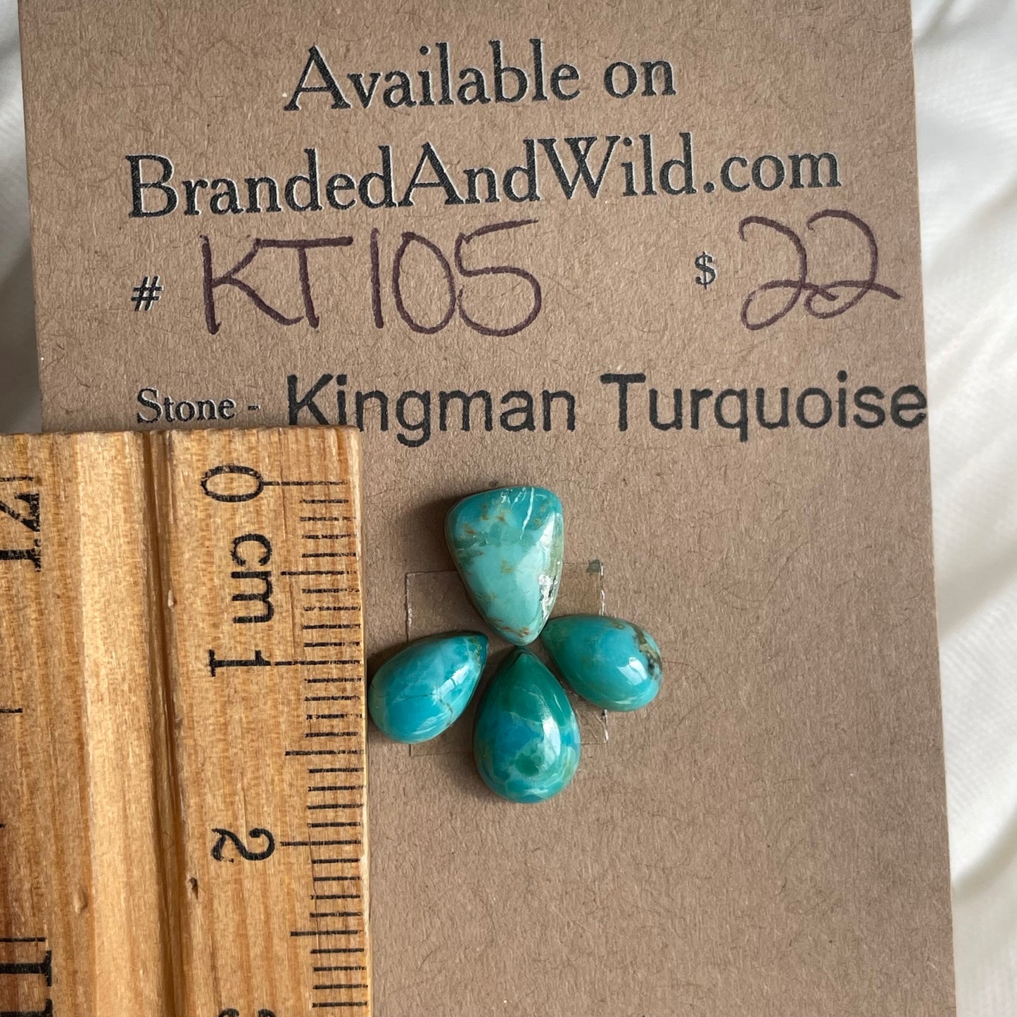 Kingman Turquoise Cabochon - KT105 A190B1C3-996A-4997-813E-7A9913B23393 Brandedandwild.com
