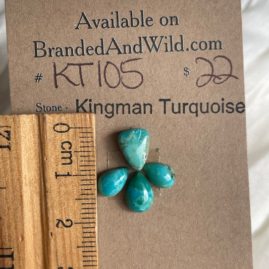 Kingman Turquoise Cabochon - KT105 A190B1C3-996A-4997-813E-7A9913B23393 Brandedandwild.com