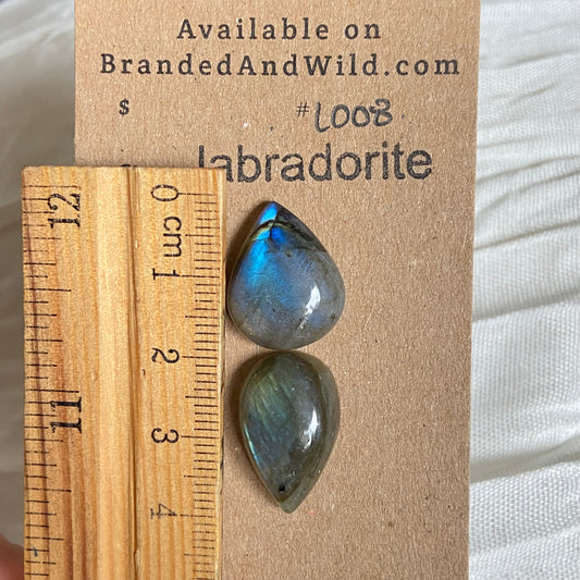 Labradorite Cabochon - L008 A19D18B8-095C-4A7E-94EA-63E67B119723 Brandedandwild.com