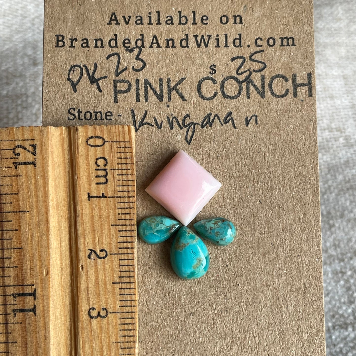 Pink Conch / Kingman Cabochon - PK23