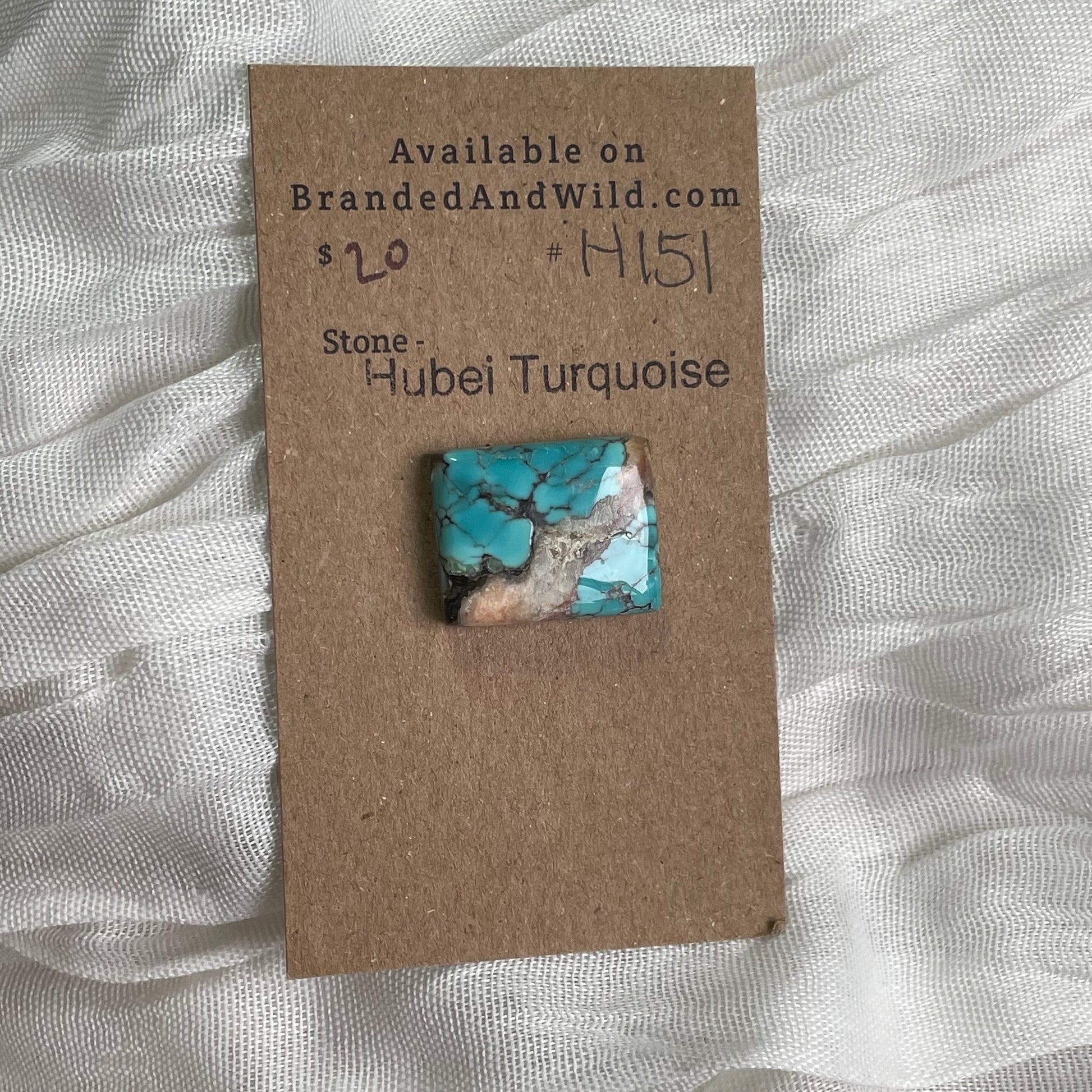 Hubei Turquoise Cabochon - H151 A1C7BF12-15A4-4B83-921A-0C17BAB1FF6F Brandedandwild.com