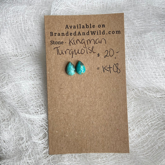 Kingman Turquoise (composite) Cabochon - KT08