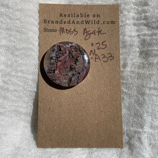 Moss Agate Cabochon- MA33