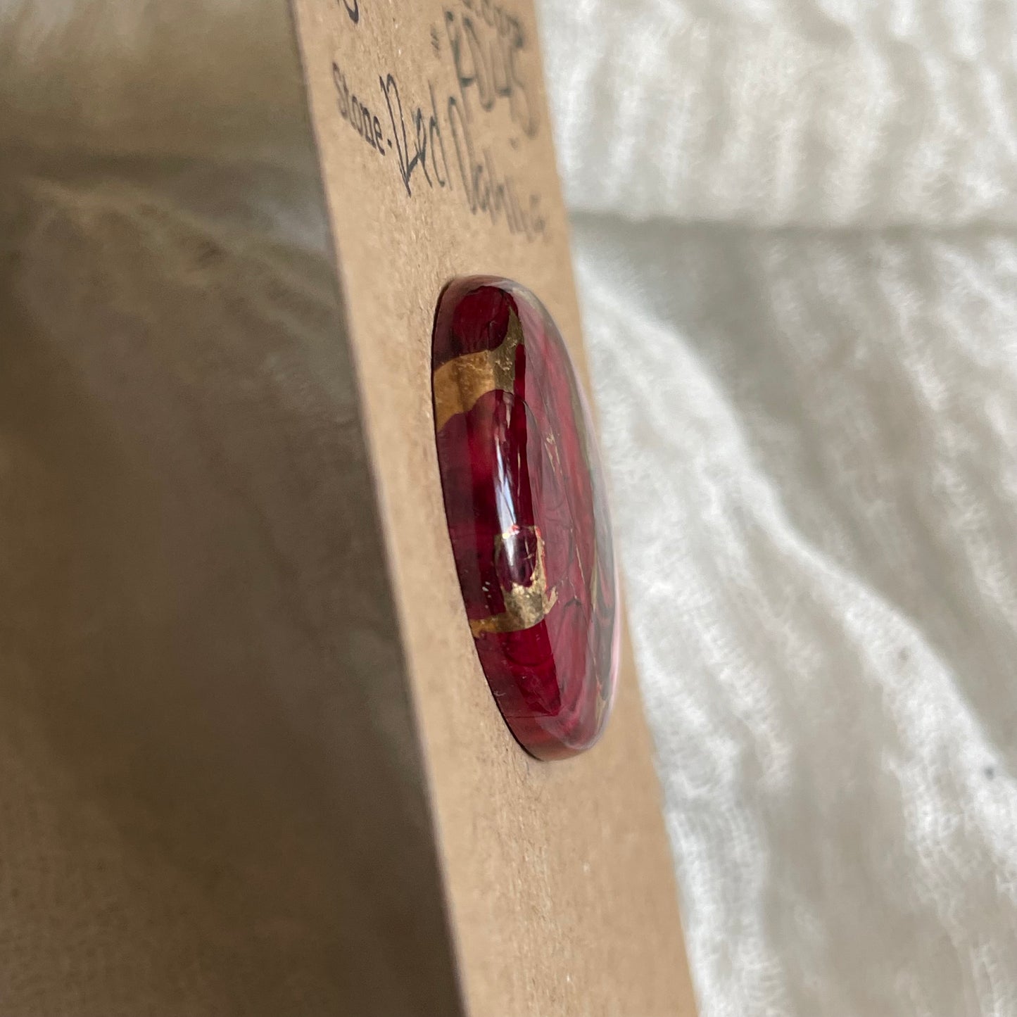 Red Dahlia Cabochon - RD45