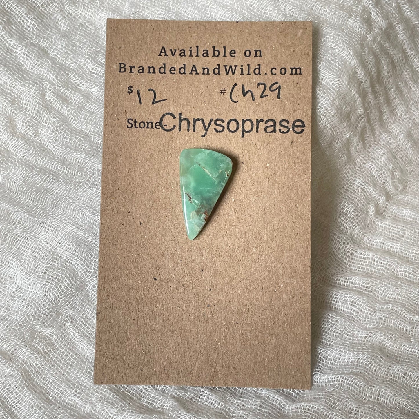 Chrysoprase Cabochon - Ch29 A1F2B78F-93FF-4AE1-8B26-B3A0AB580181 Brandedandwild.com