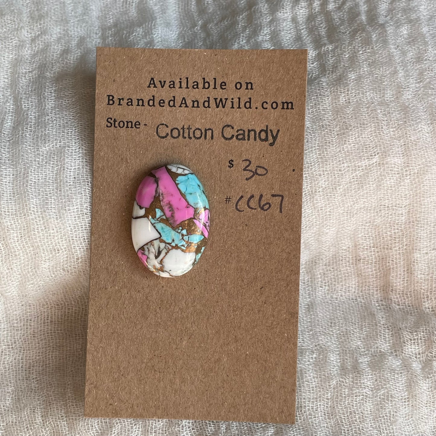 Cotton Candy Cabochon - CC67 A203CCF8-435B-4C12-9CF2-F0D2B0D5653C Brandedandwild.com