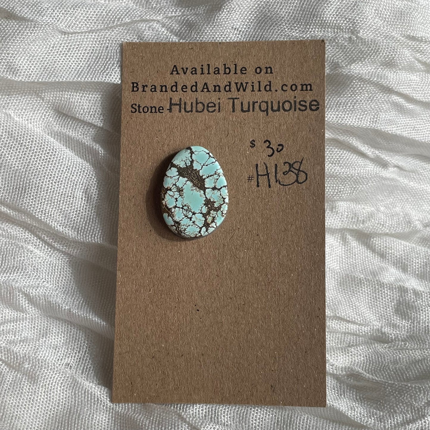 Hubei Turquoise Cabochon - H138 A26FD130-608D-4644-9EEC-A583A74AE192 Brandedandwild.com