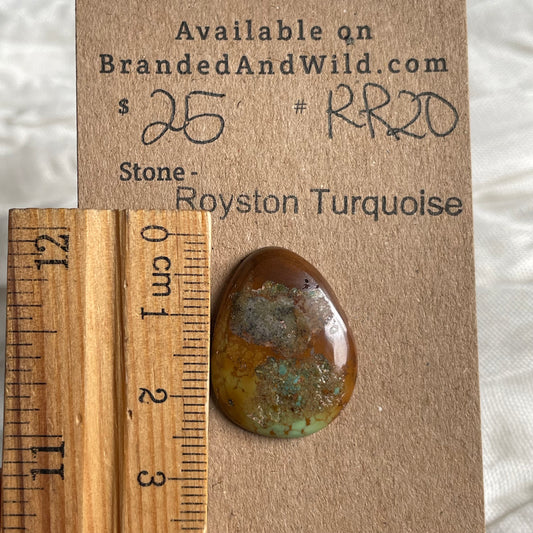 Royston Ribbon Turquoise Cabochon RR20 A280D266-9BBF-4148-9ED2-03E6BD36FAB6 Brandedandwild.com