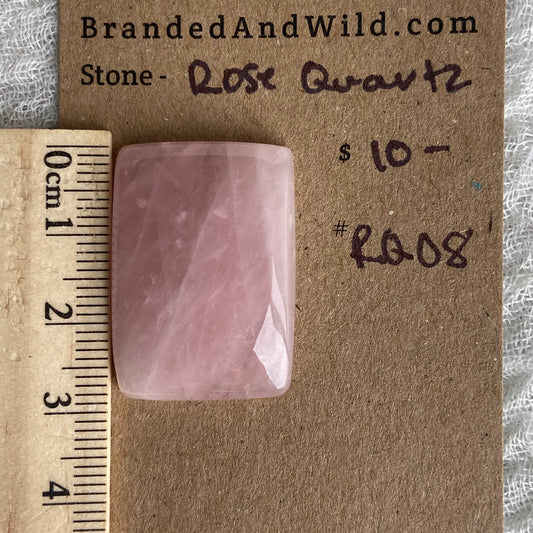 Rose Quartz Cabochon - RQ08