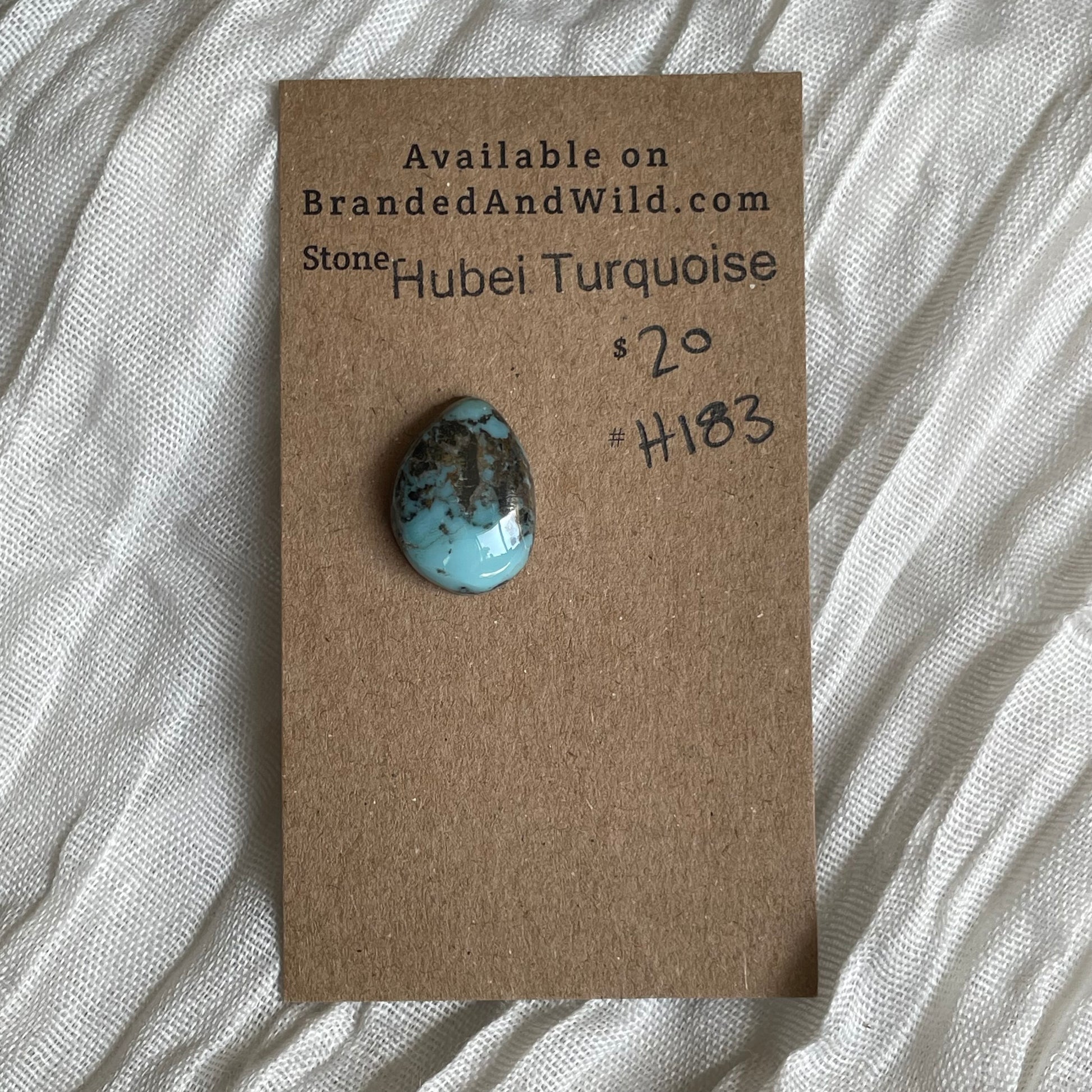 Hubei Turquoise Cabochon - H183 A29821D8-F38C-49DA-B409-43755B4916E7 Brandedandwild.com