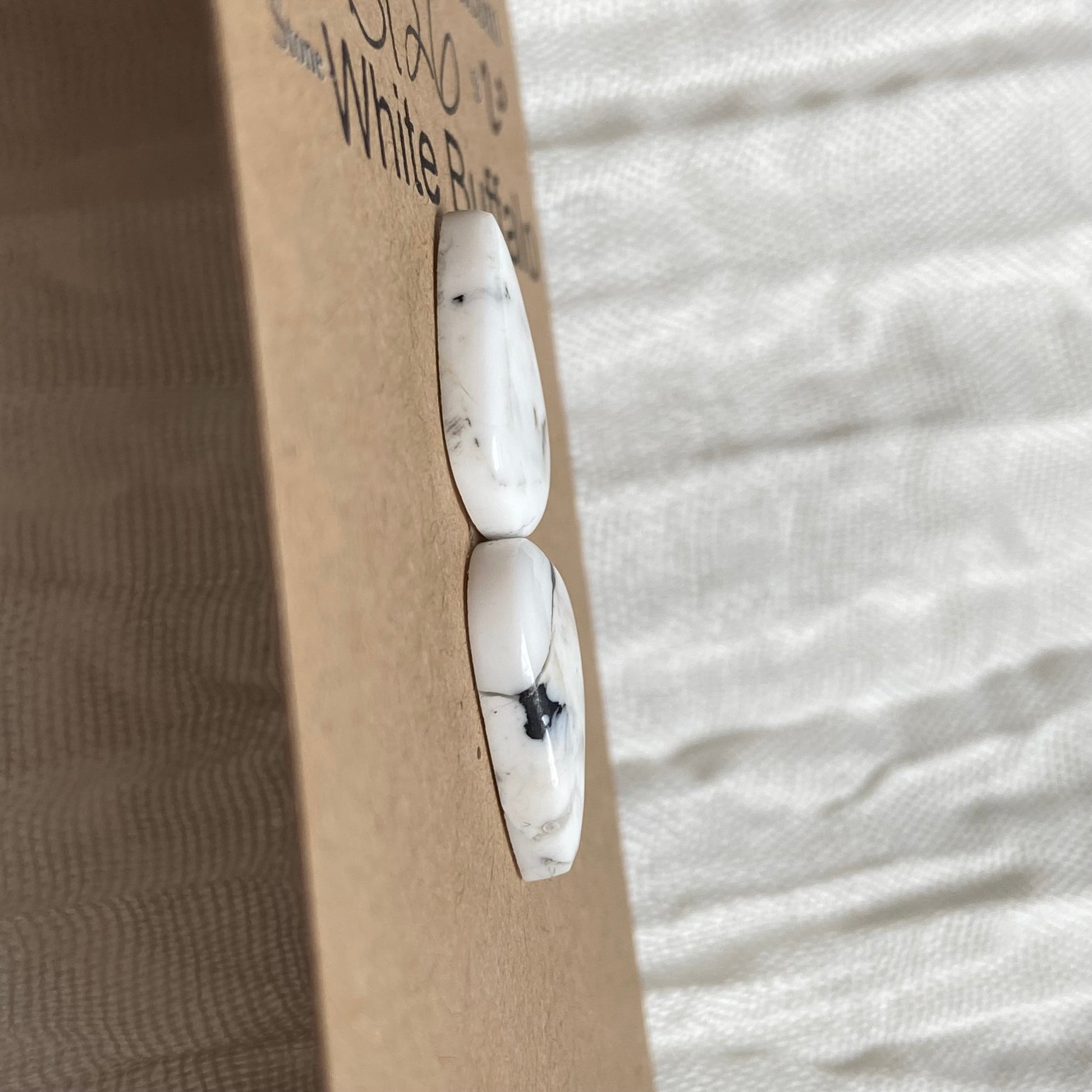 White Buffalo Cabochon - WB126 A29EDEF0-29C1-4A8C-AAAC-D43D257DCC70 Brandedandwild.com