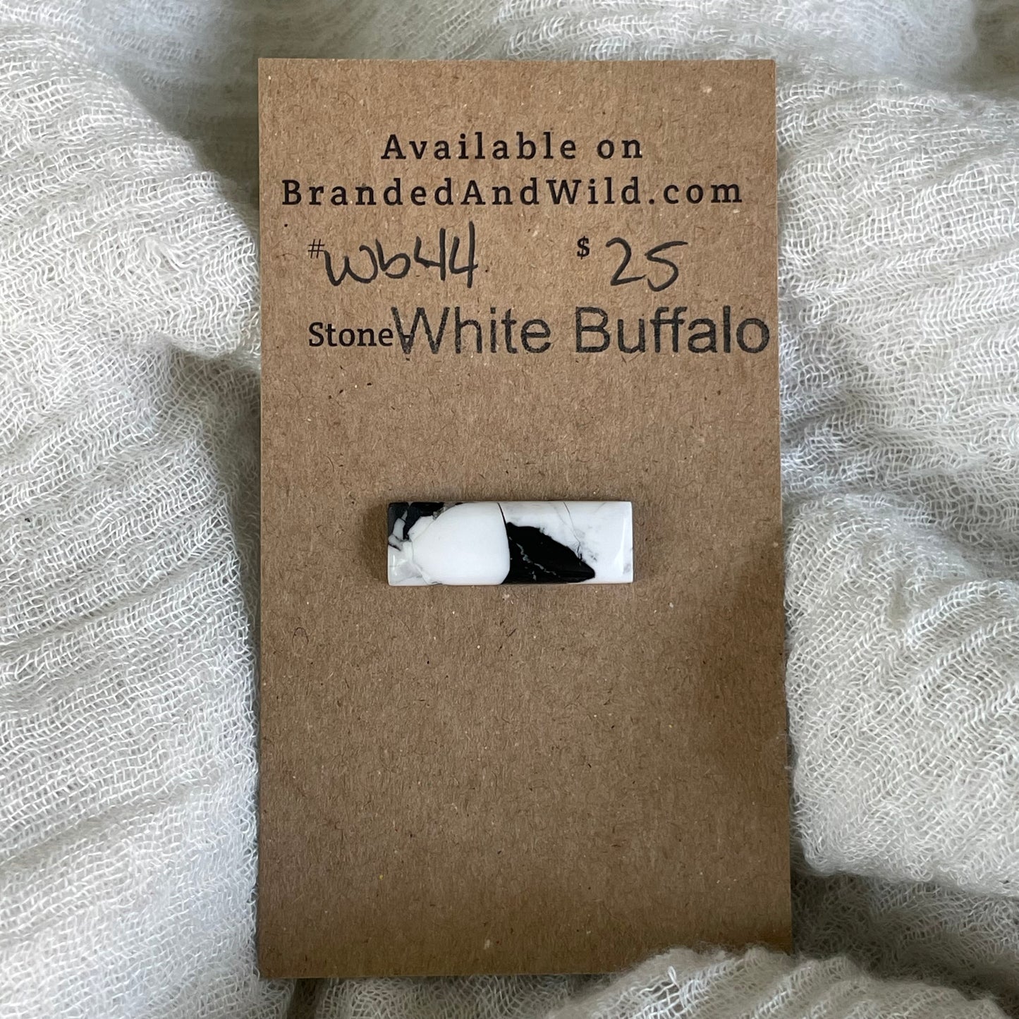 White Buffalo Cabochon - WB44