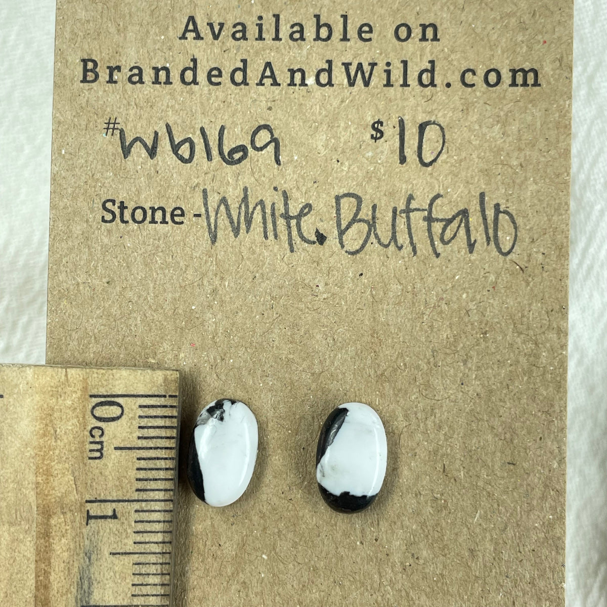 White Buffalo Cabochon - WB169 A2A2636E-A6AA-48C5-AA72-0DCB70DF16C0 Brandedandwild.com