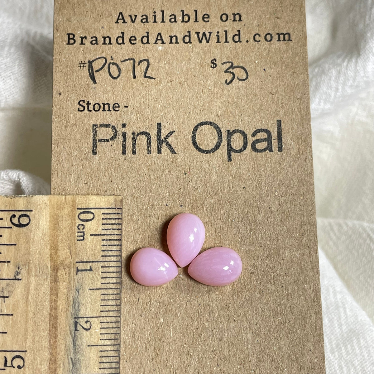 Pink Opal Cabochon - PO72 A2AC5689-4D08-460D-AC9B-A4FF75EBA7BD Brandedandwild.com