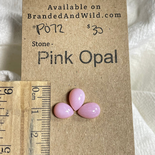 Pink Opal Cabochon - PO72 A2AC5689-4D08-460D-AC9B-A4FF75EBA7BD Brandedandwild.com