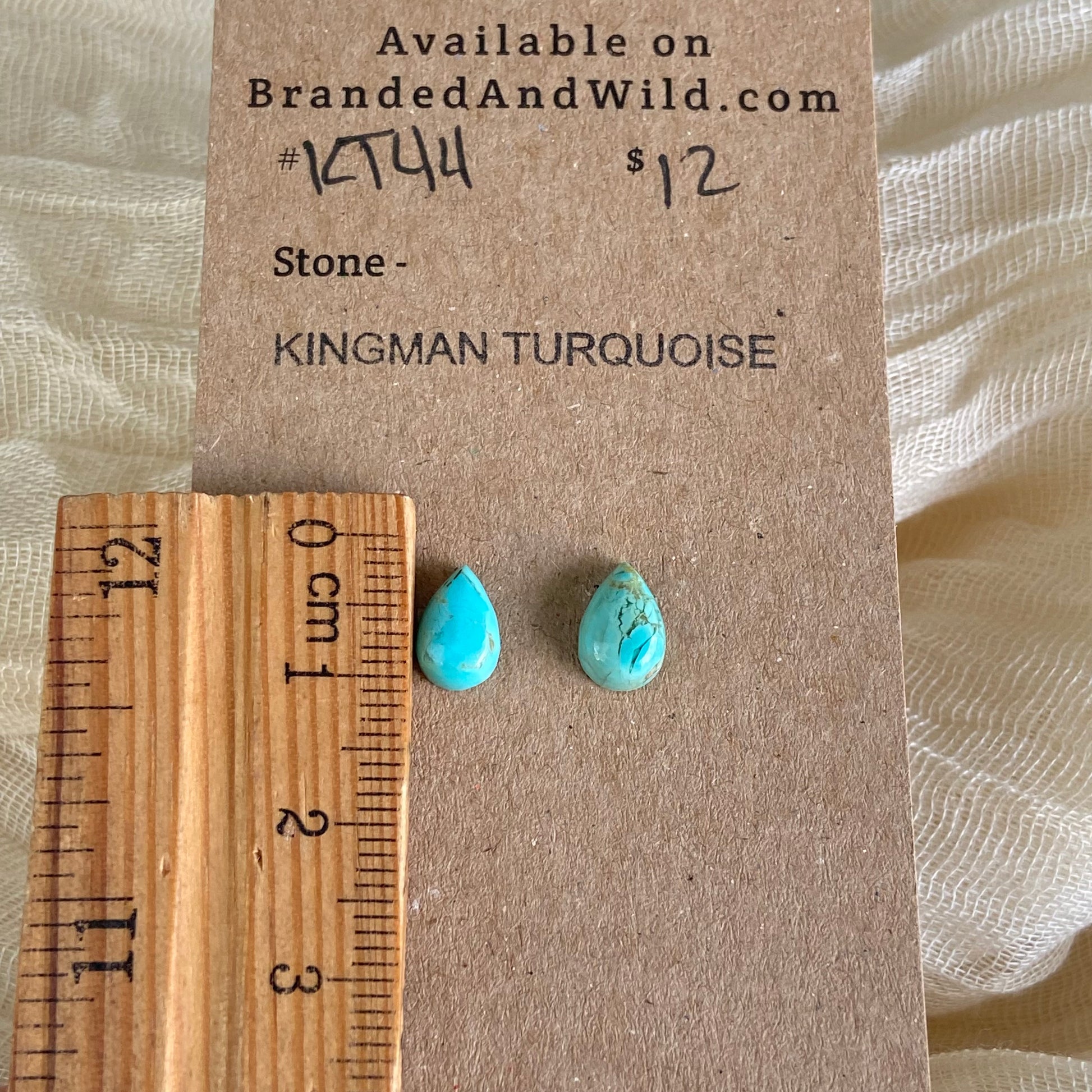 Kingman Turquoise Cabochon - KT44 A2B5F741-0F44-48A4-896A-07671A16B4AE Brandedandwild.com
