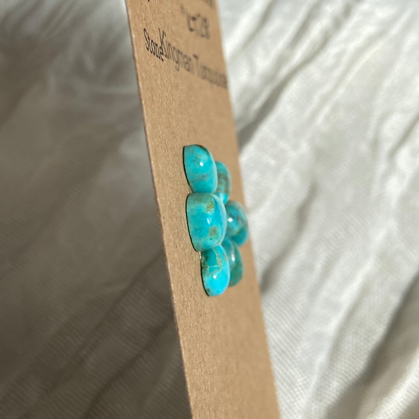 Kingman Turquoise Cabochon - KT28 A2BD660F-D94D-433D-A7D1-25D8AA0D8C21 Brandedandwild.com