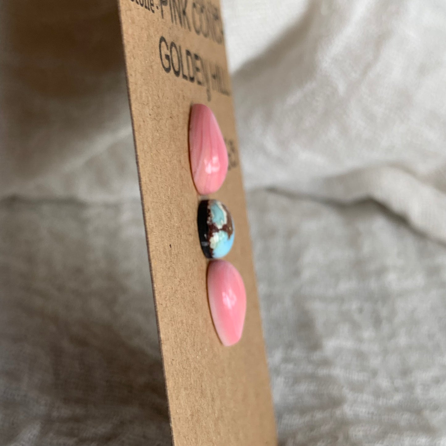 Pink Conch/Golden Hill Cabochon - PG3