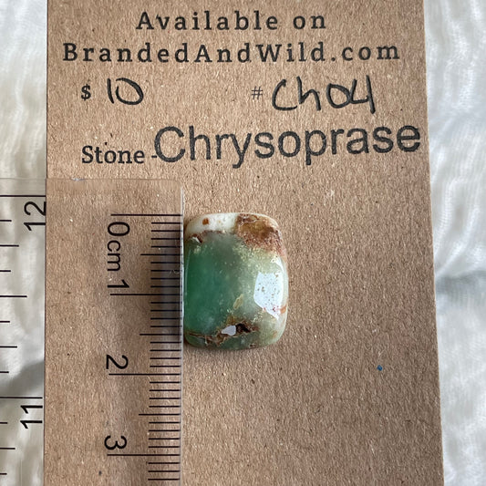 Chrysoprase Cabochon - Ch04 A2D7E88A-4FAC-48E7-A889-90F19FC5A50B Brandedandwild.com