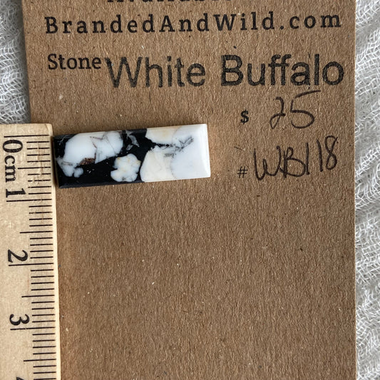 White Buffalo Cabochon - WB118