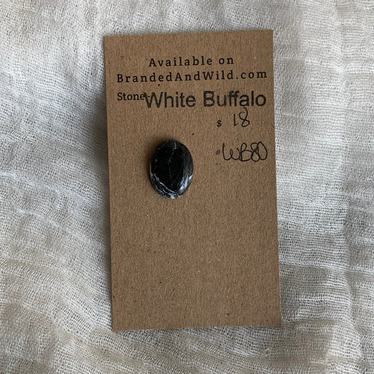 White Buffalo Cabochon - WB80