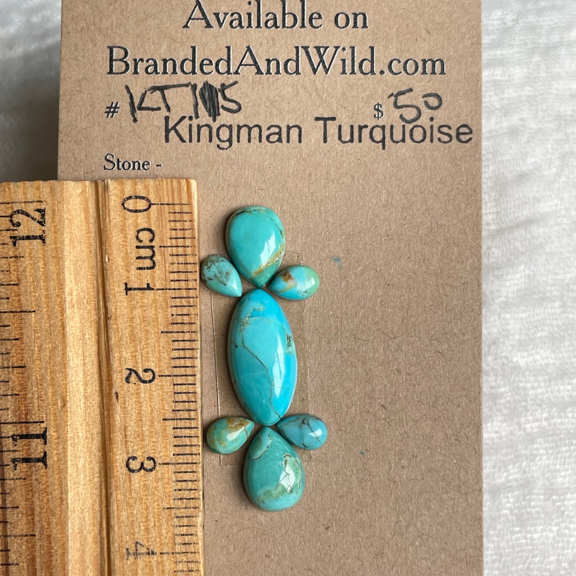 Kingman Turquoise Cabochon - KT115 A30CAB7D-8C65-4E34-9E25-1E6EB689727B Brandedandwild.com