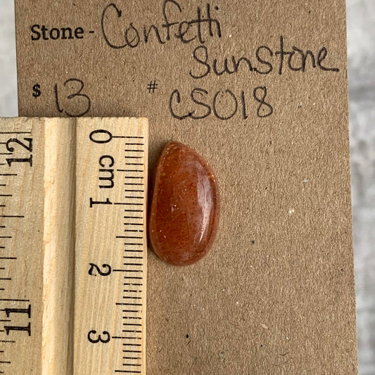 Confetti Sunstone Cabochon - CS018