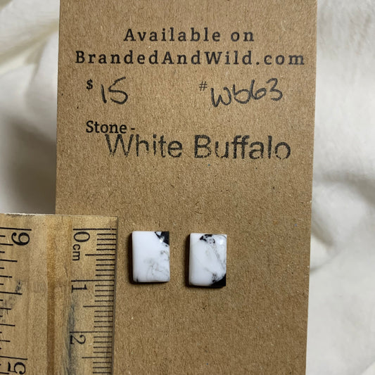 White Buffalo Cabochon - WB63 A31AAB23-BADD-42F3-BC66-FADBC3811A2E Brandedandwild.com