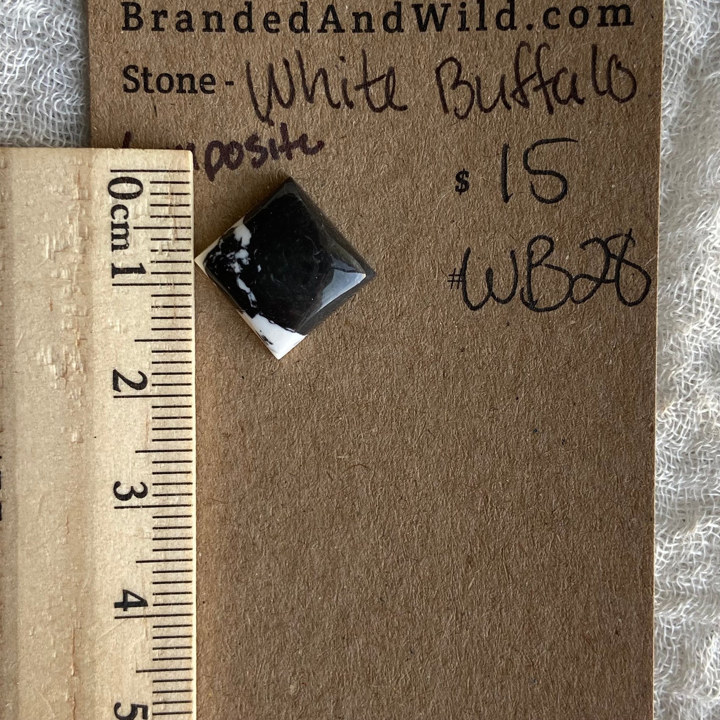 White Buffalo Cabochon - WB28