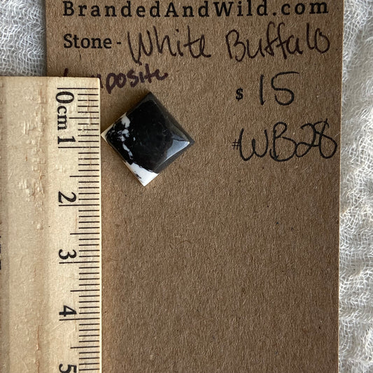 White Buffalo Cabochon - WB28