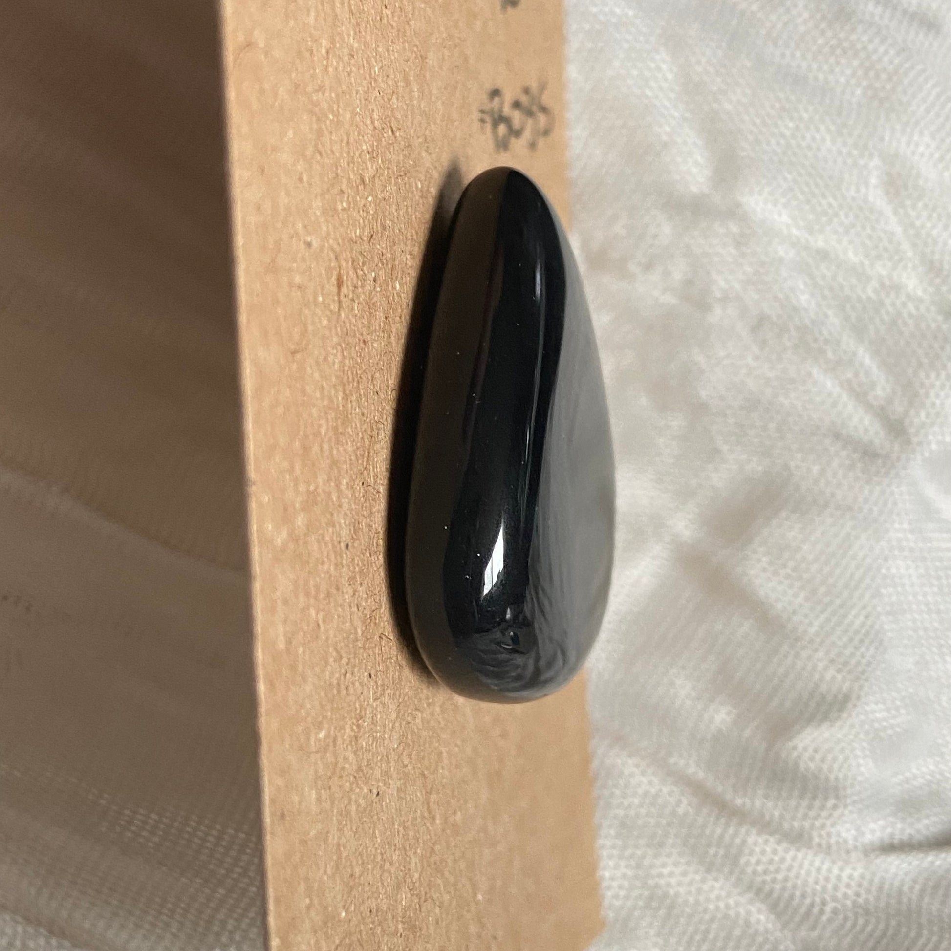Black Onyx - Cabochon - B035 A3421FF4-78F0-4227-AD2F-5F1A60ACE78C Brandedandwild.com