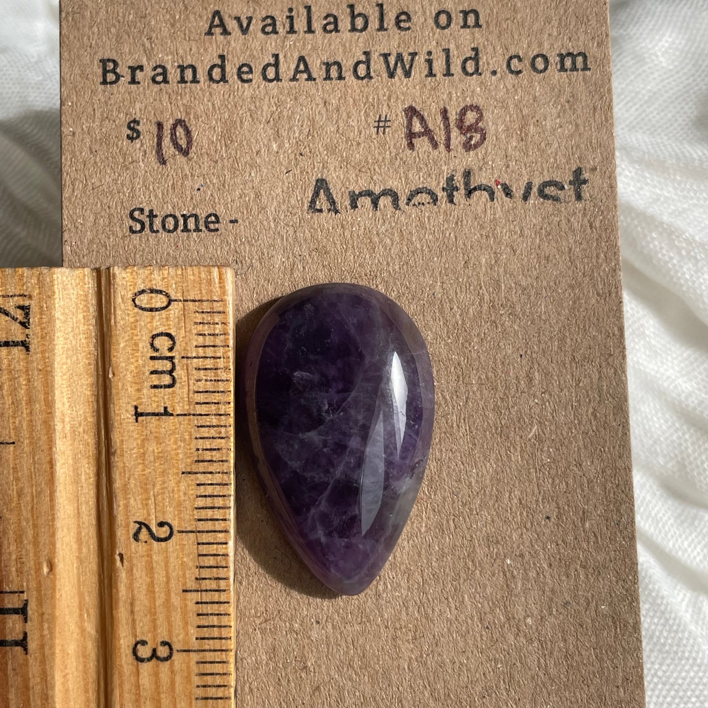 Amethyst Cabochon - A18 A37129D9-8716-4EE2-90EB-A1D7B59487FE Brandedandwild.com
