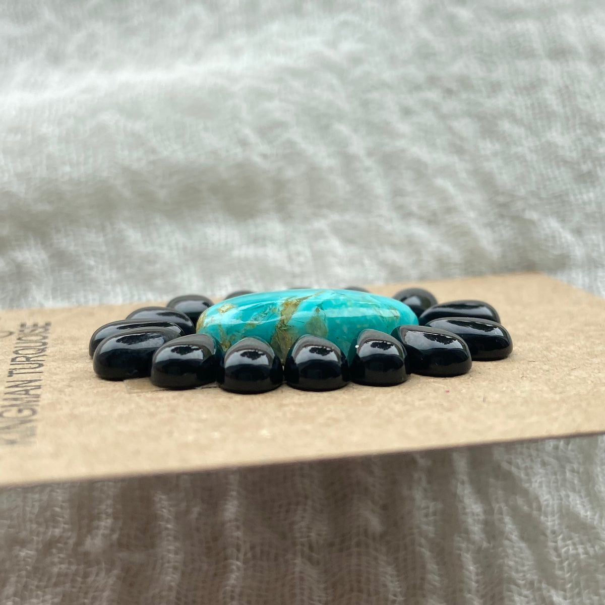 Kingman / Black Onyx Cabochon - Mix77